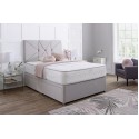 Prague Divan Bed Set with Button Headboard