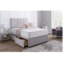 Prague Divan Bed Set with Button Headboard