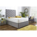 Royal Chester Divan Bed Set with Tall Button Headboard