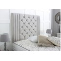 Regal Divan Bed Set with Tall Button Headboard