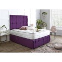 Turin Divan Bed Set with Tall Button Headboard and Footboard