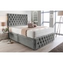 Regency Divan Bed Set with Tall Button Headboard and Footboard