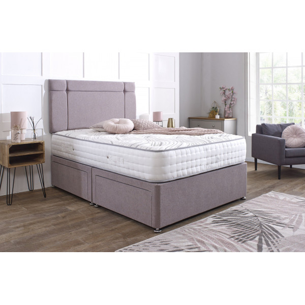 Sienna Divan Bed Set with Button Headboard