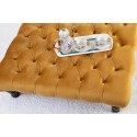 Chesterfield Upholstered Footstool / Coffee Table